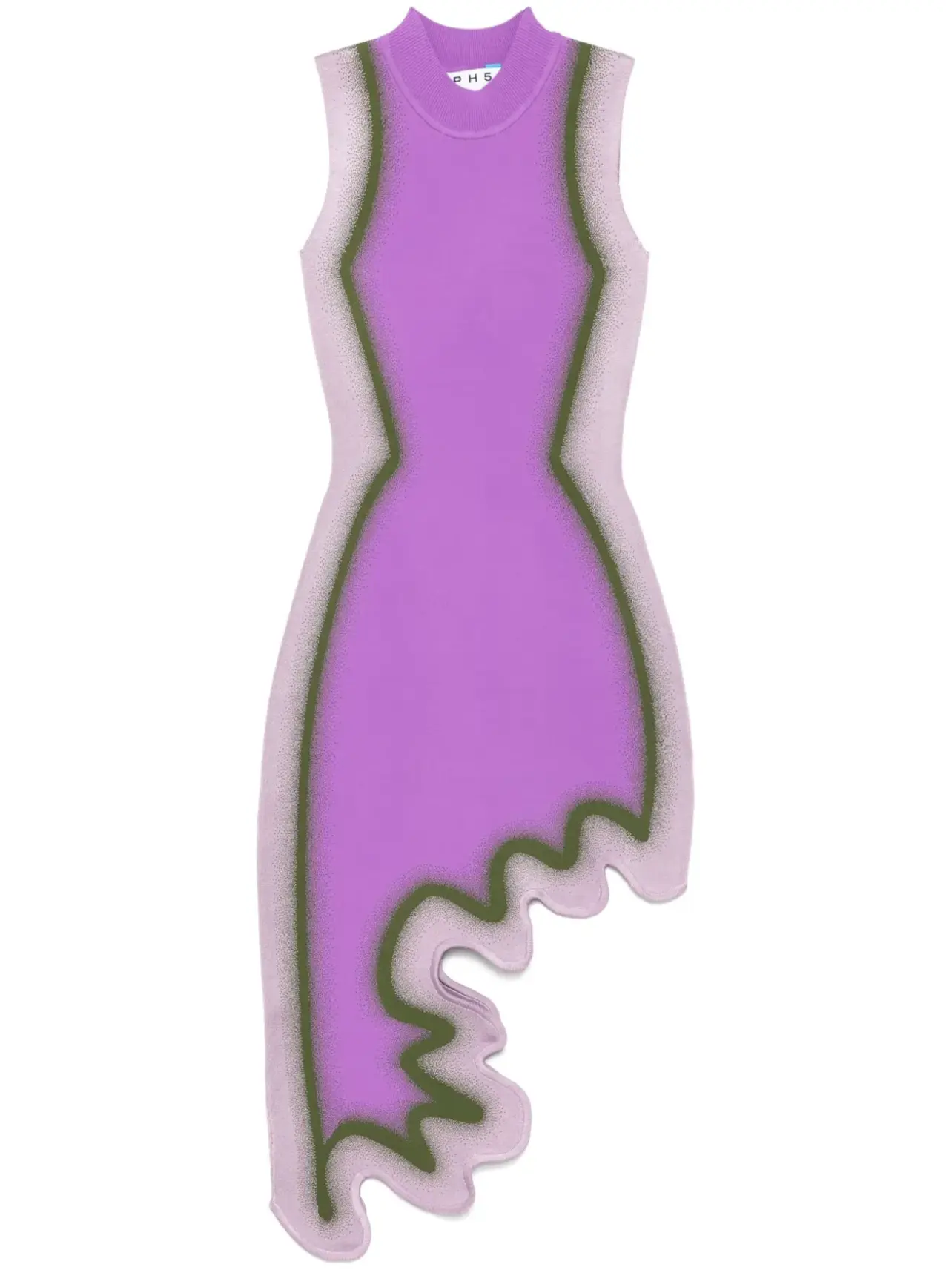 Rodeo  PH5 - PH5 Brooklyn wavy asymmetric dress - Purple
