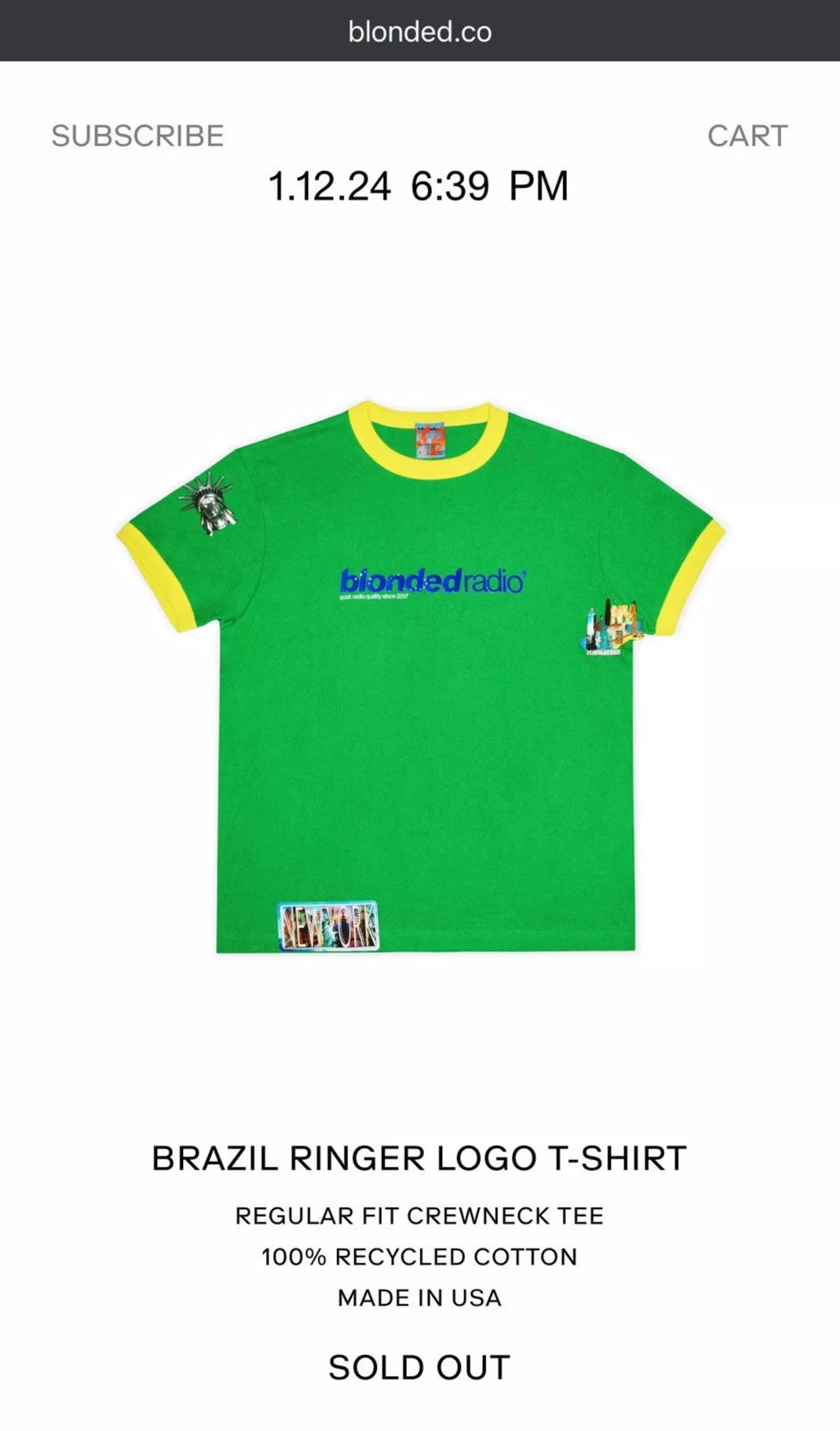 Rodeo – Frank Ocean - Frank Ocean Blonded Brazil T-Shirt