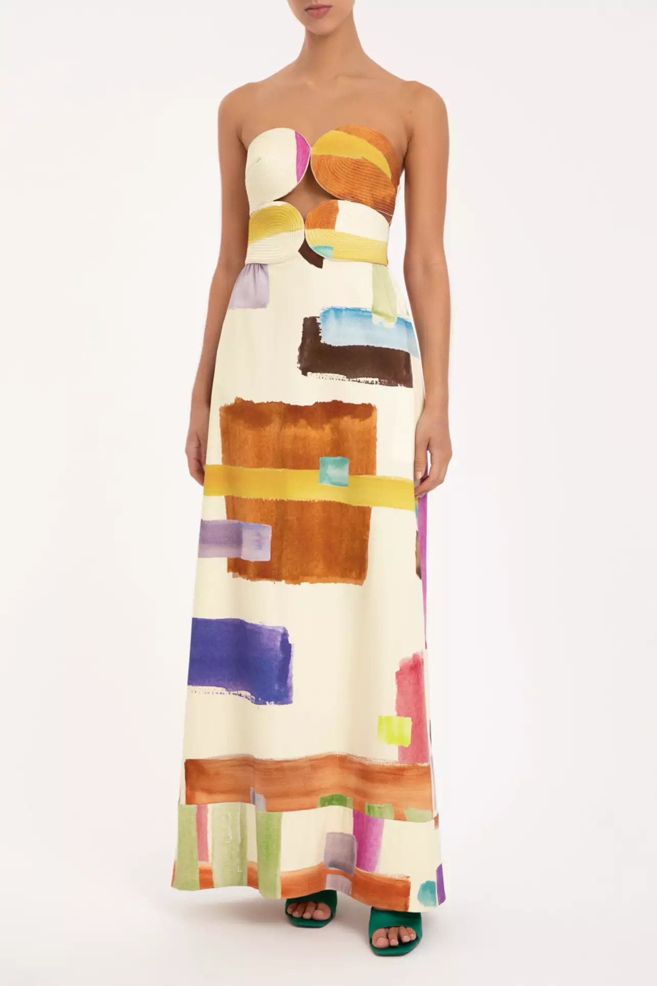 Illusion Strapless Matelasse Long Dress Illusion Strapless Matelasse Long Dress