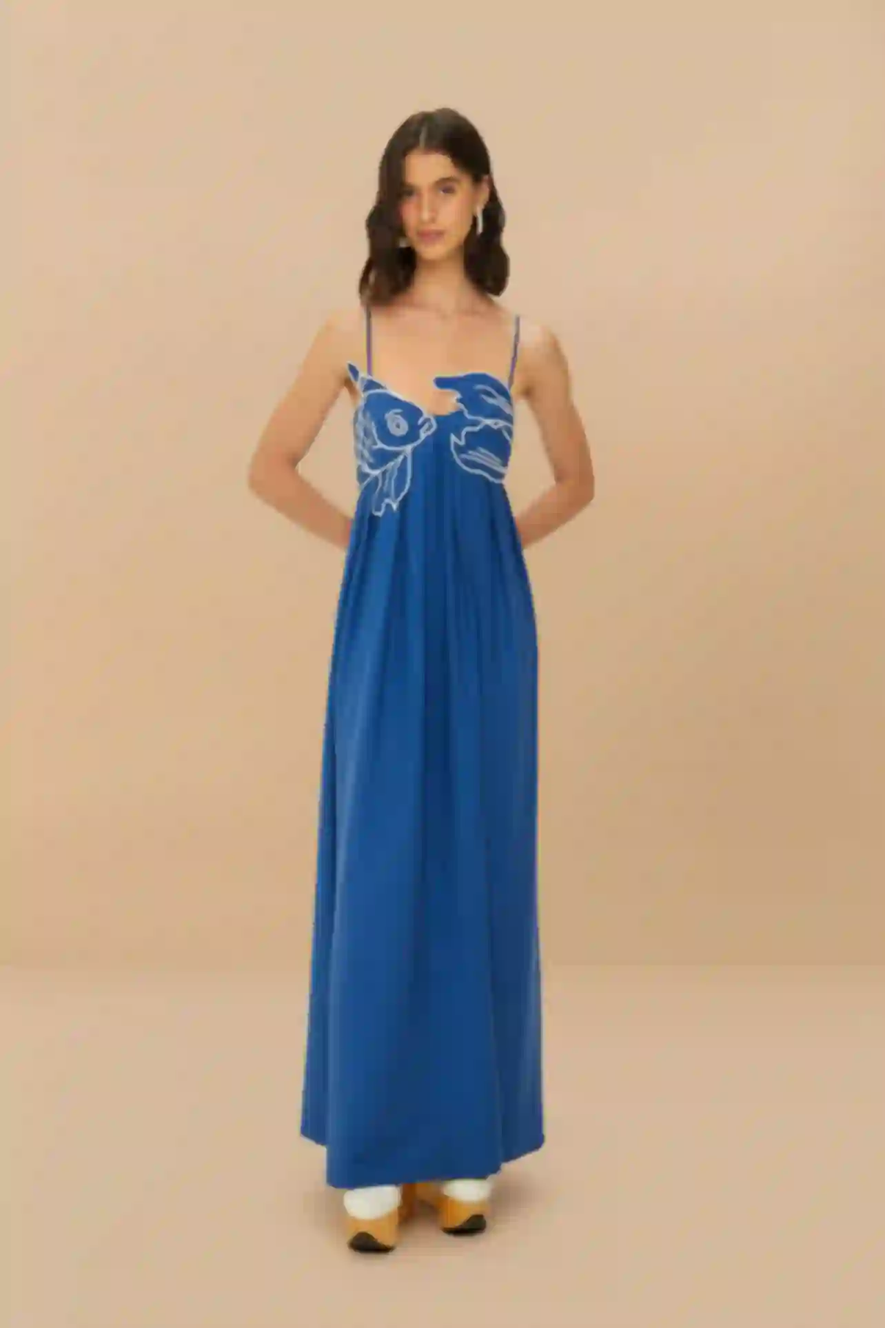 Blue Fish Top LENZING ECOVERO Euroflax Maxi Dress