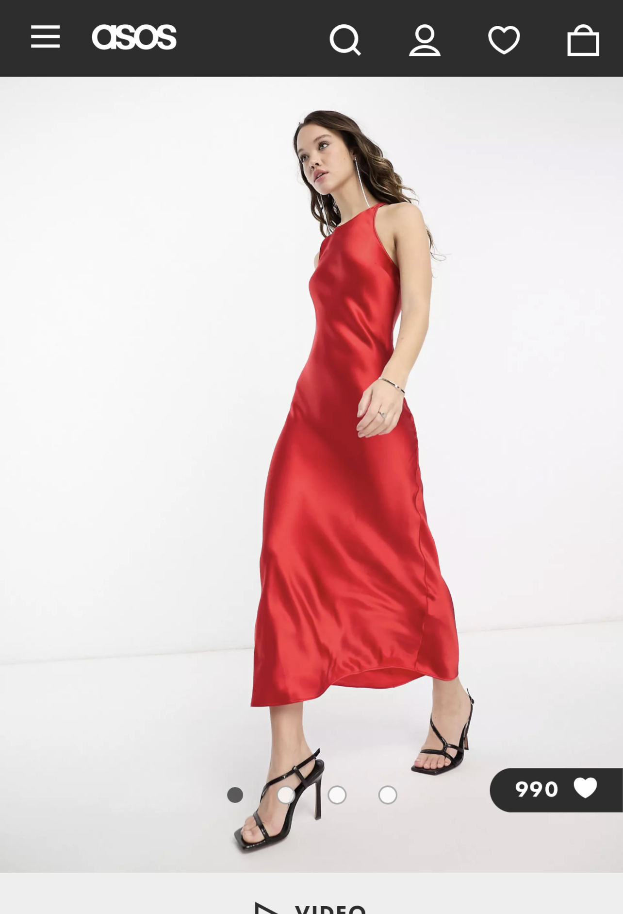 strapless open back dress 1950s Polka Dot Dress in Red - Size 10