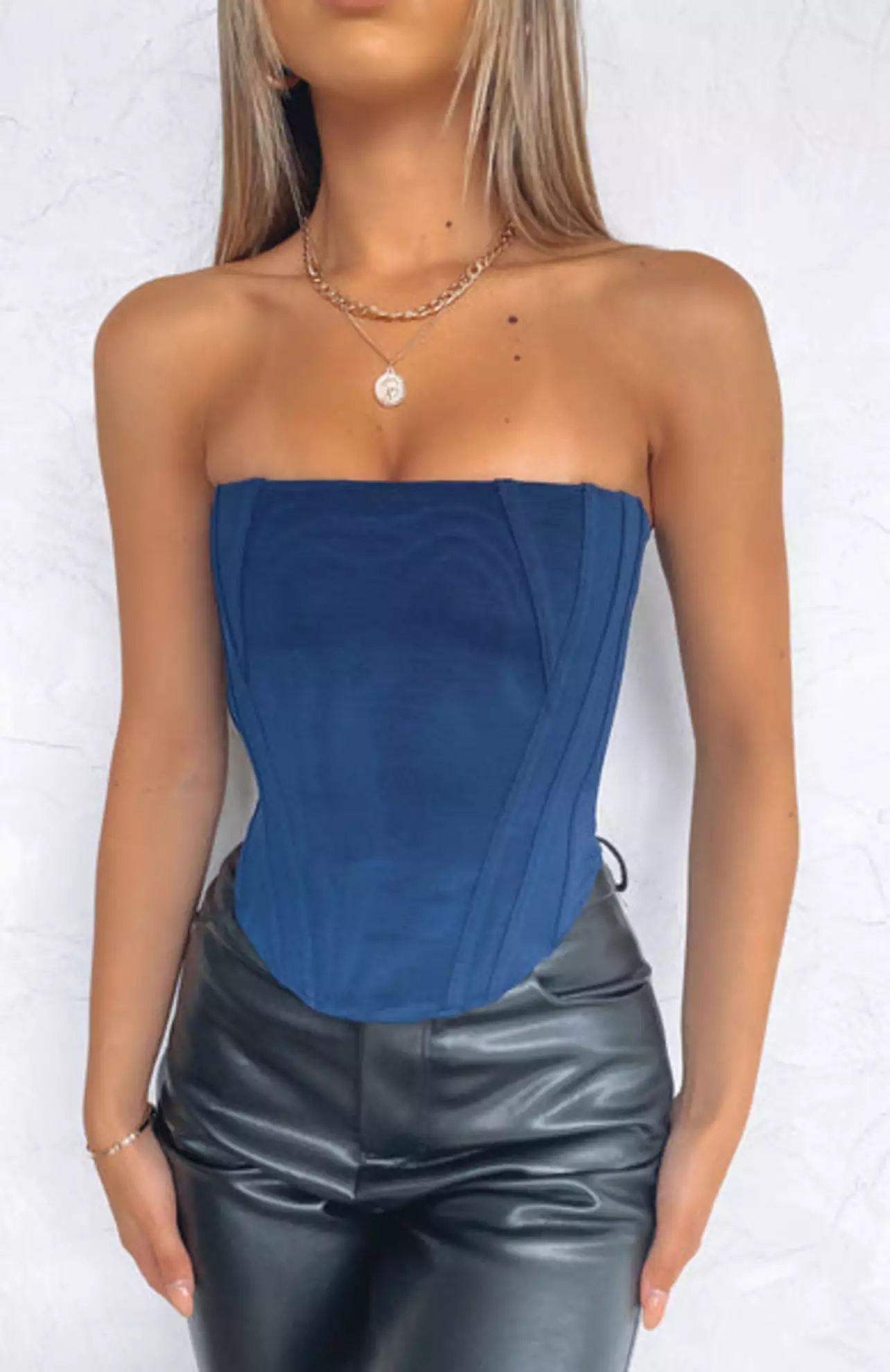 strapless royal blue bridesmaid dresses Forever Dreaming Mini Dress Blue main image 0