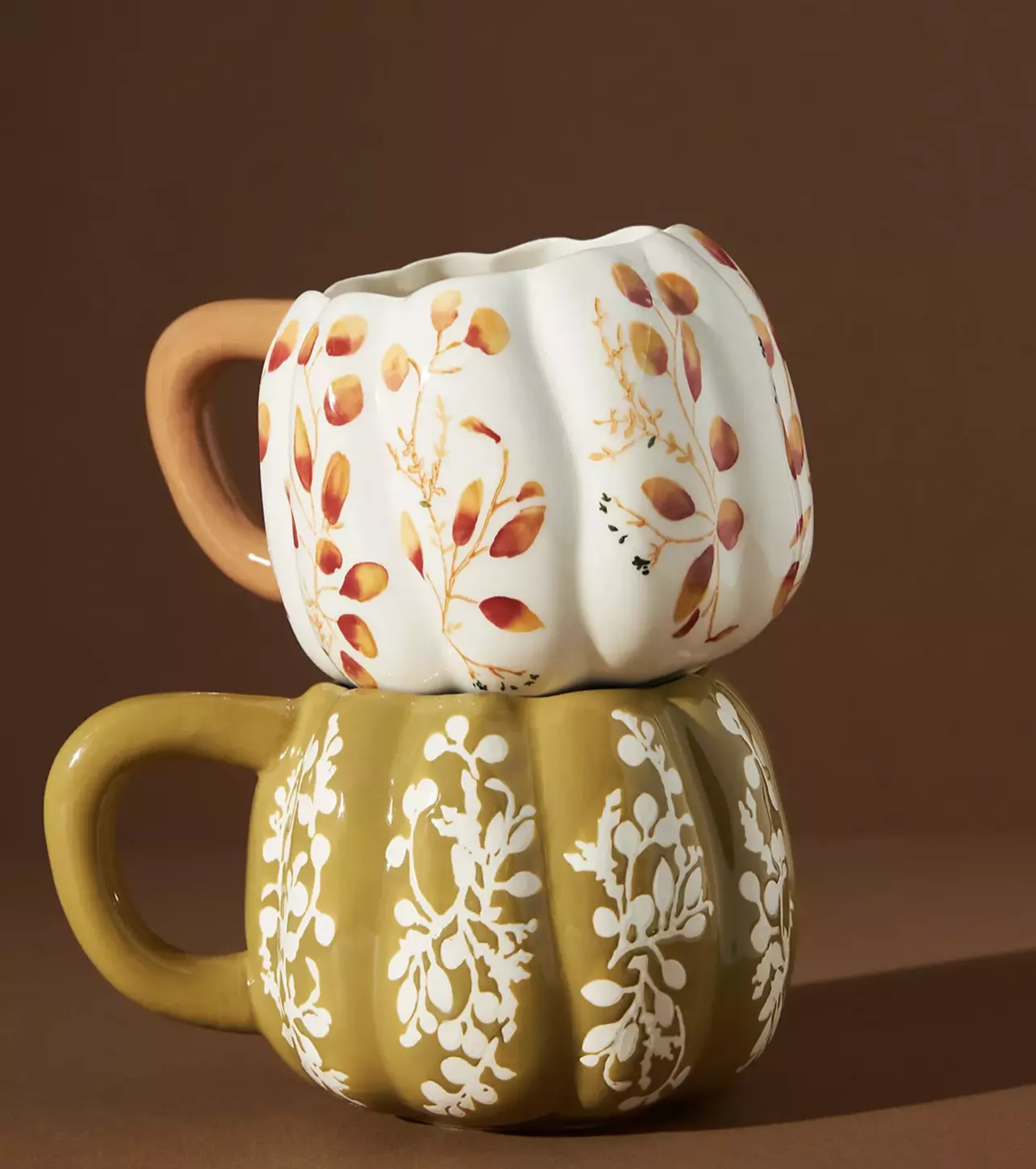 Floral Pumpkin Mug, image size:1284x1448