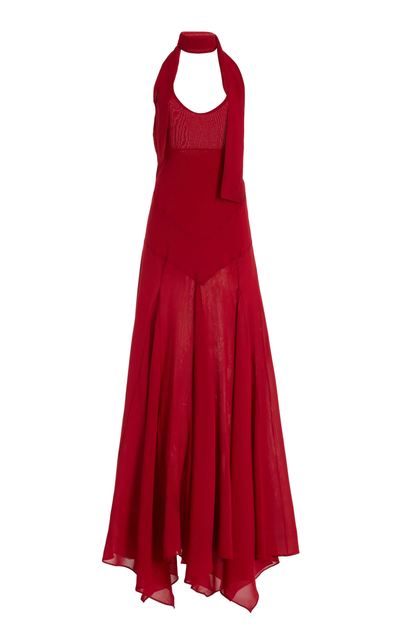 Rodeo – SIEDRÉS - Exclusive Raye Scarf-Detailed Midi Halter