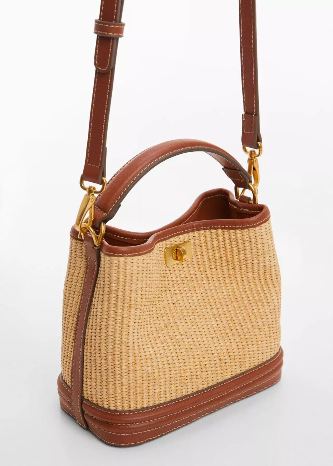 Rodeo – Mango - Raffia-effect bucket bag - Women | Mango USA