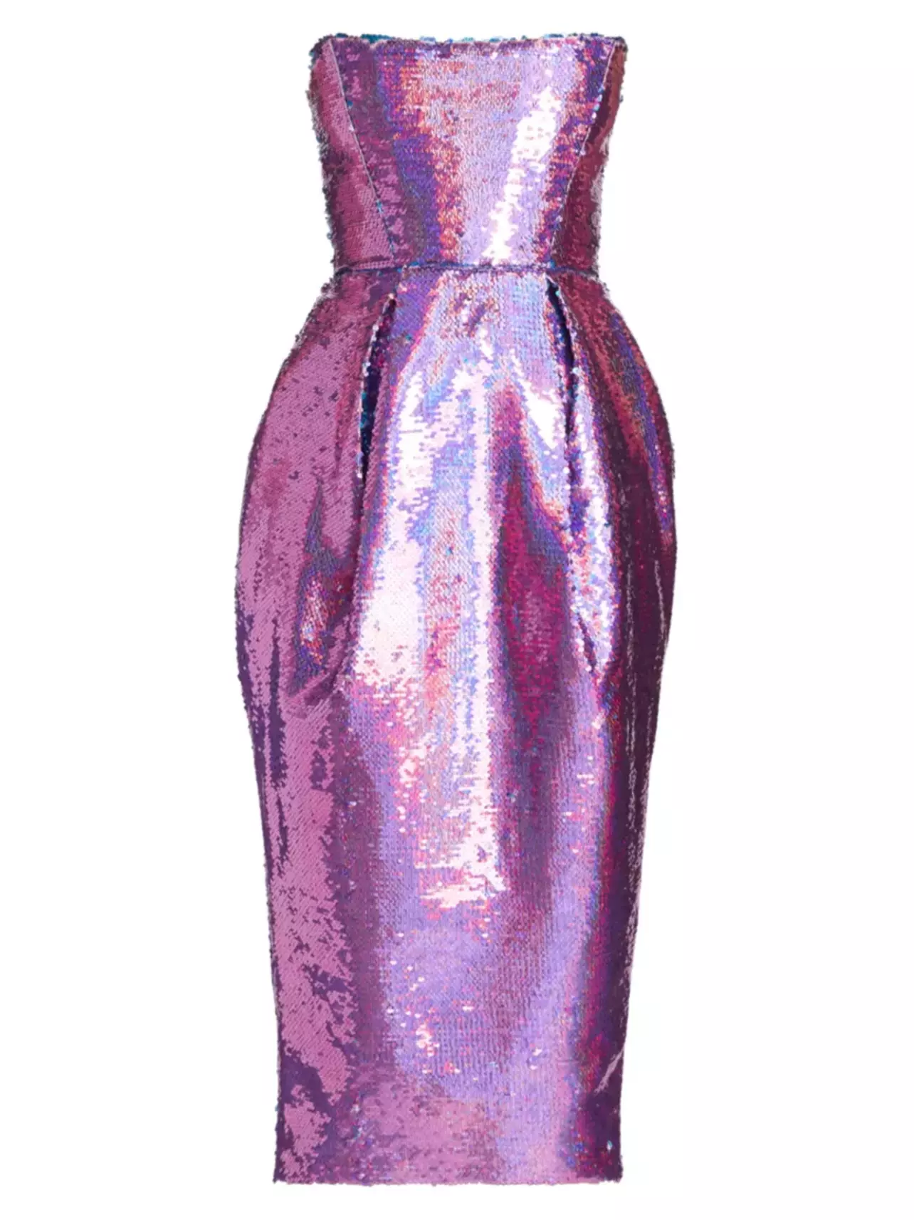 Rodeo  Bronx and Banco - Maraya Chameleon Sequin Midi Strapless Dress