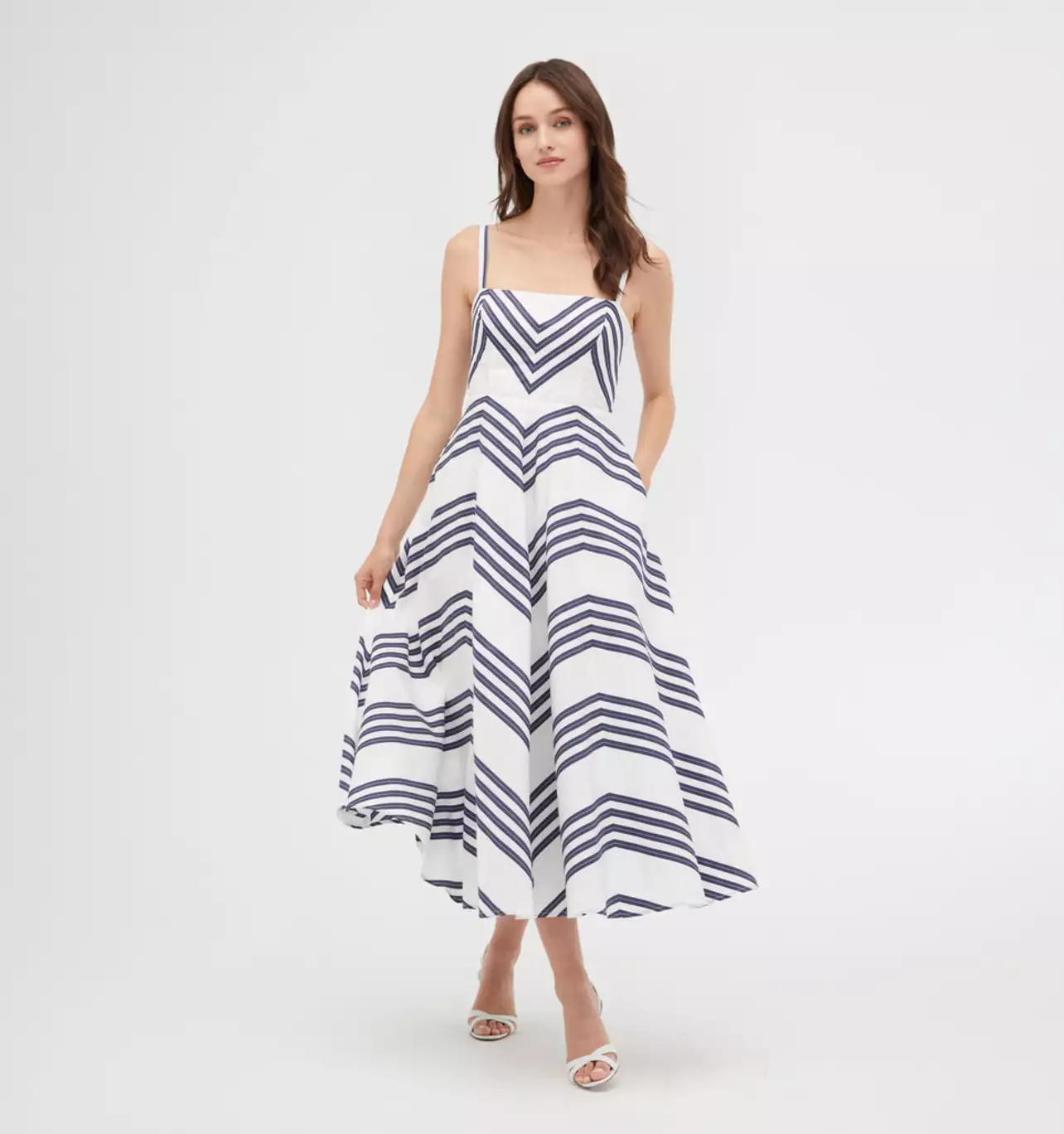 Rodeo Hill House Home - The Margot Dress - Navy Stripe Rodeo Hill House Home - The Margot Dress - Navy Stripe