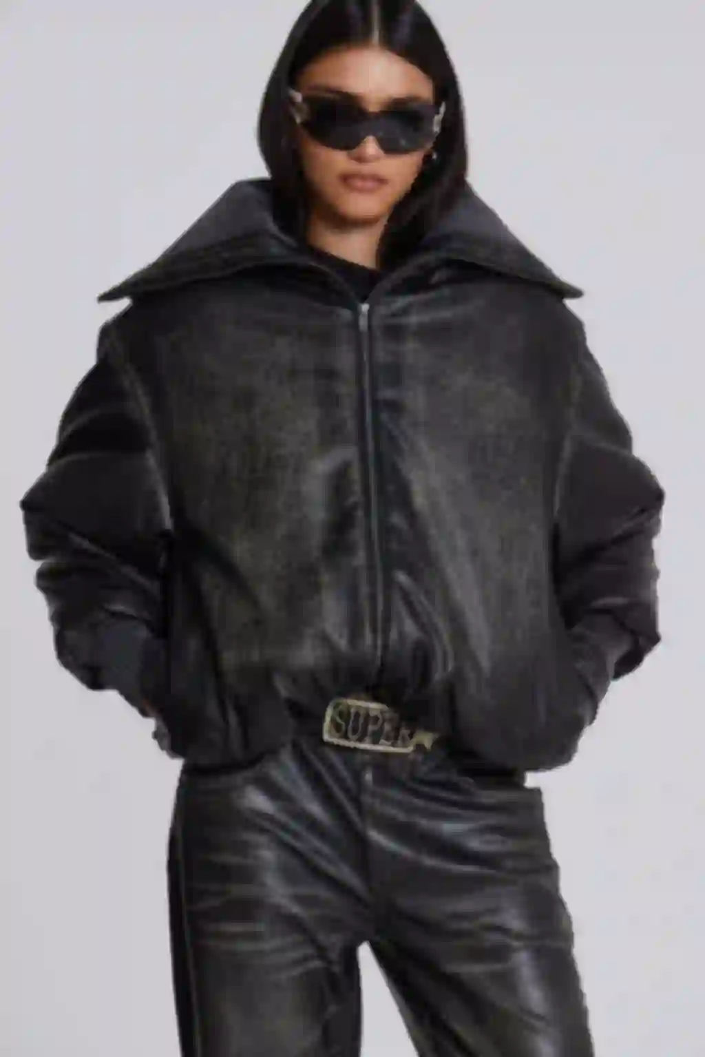 【JADED LONDON】Alloy Vegan Leather ボンバージャケット lowres.webp