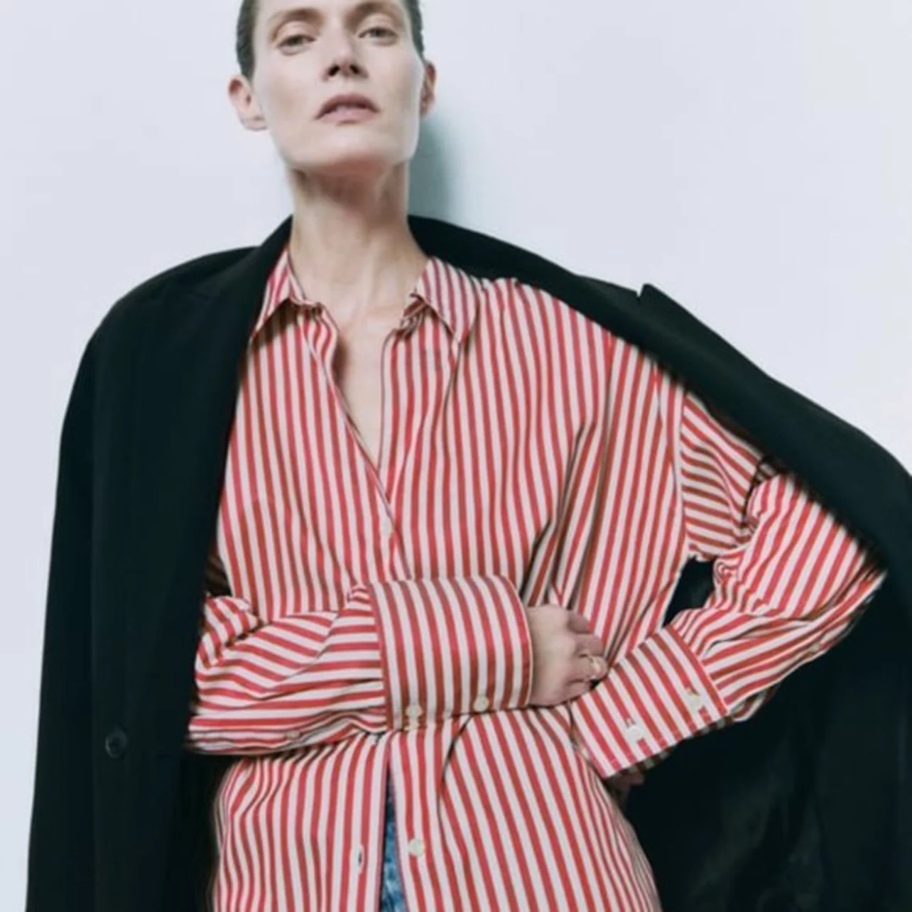 Rodeo ZARA - Zara Red White Striped Poplin Button Down Shirt Size Large Rodeo ZARA - Zara Red White Striped Poplin Button Down Shirt Size Large