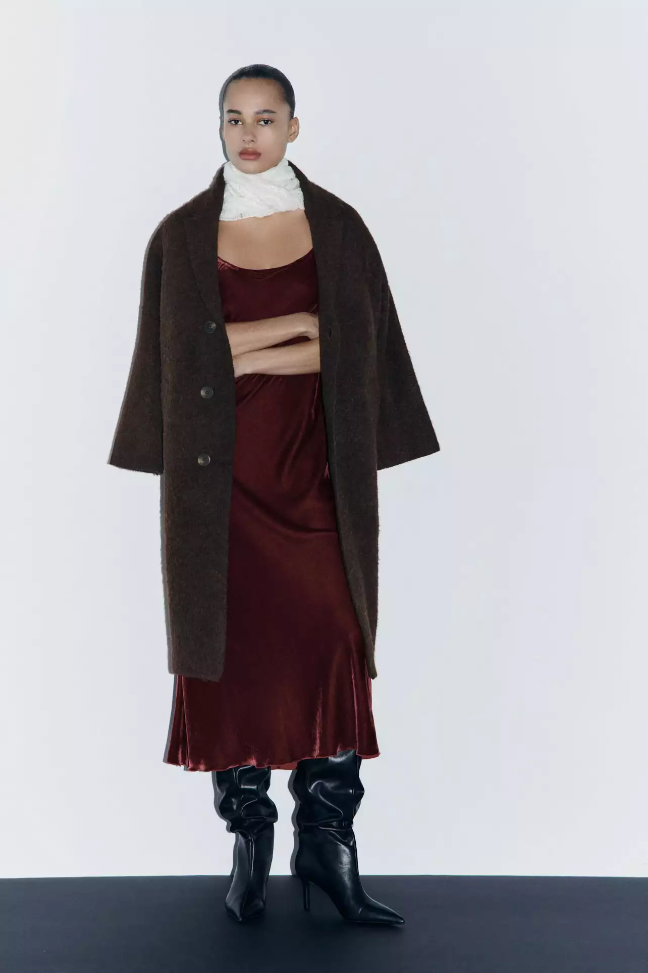 Rodeo – ZARA - BRUSHED EFFECT KNIT COAT