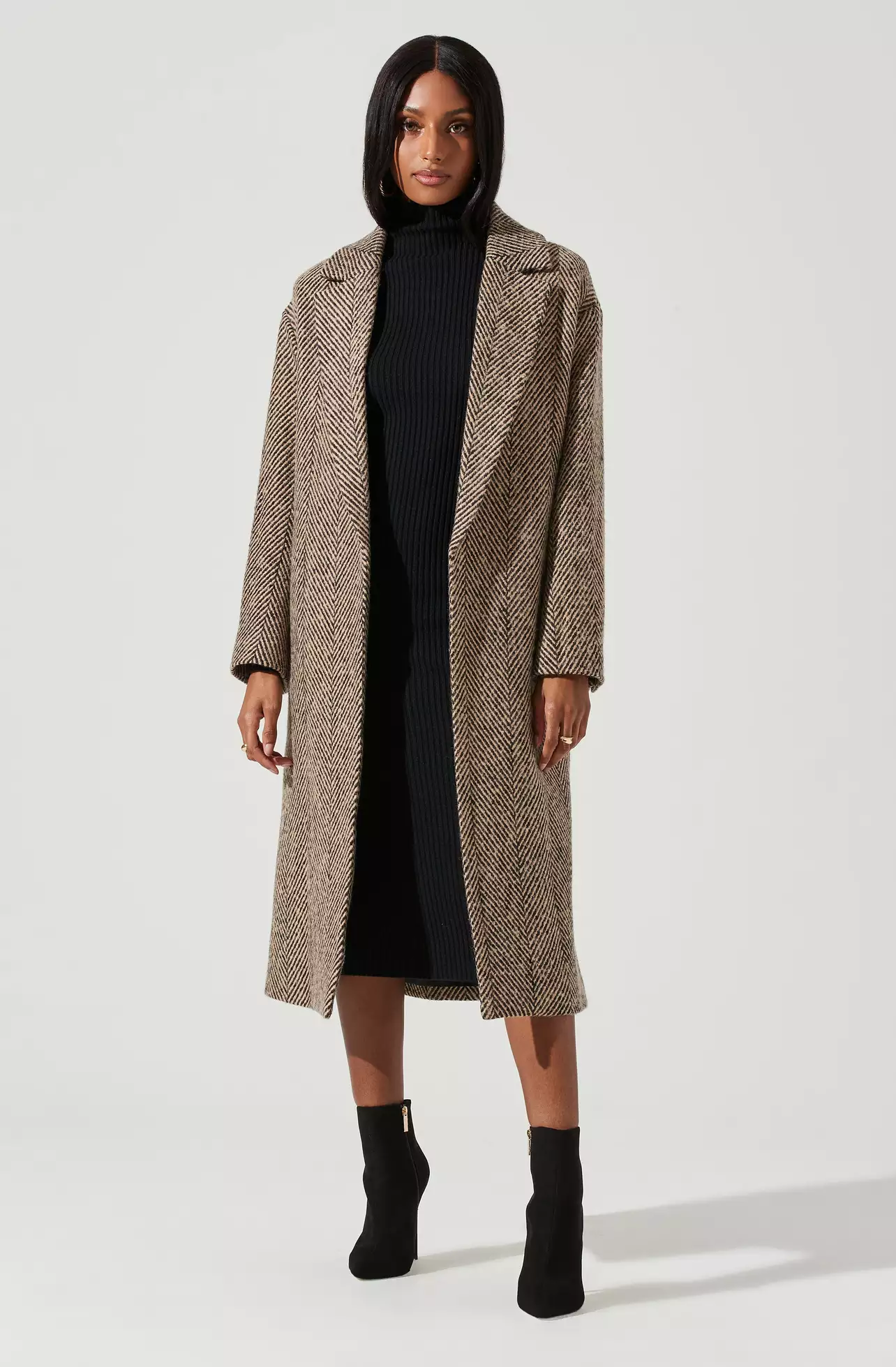 Rodeo – ASTR The Label - Rhodes Herringbone Tie Waist Coat