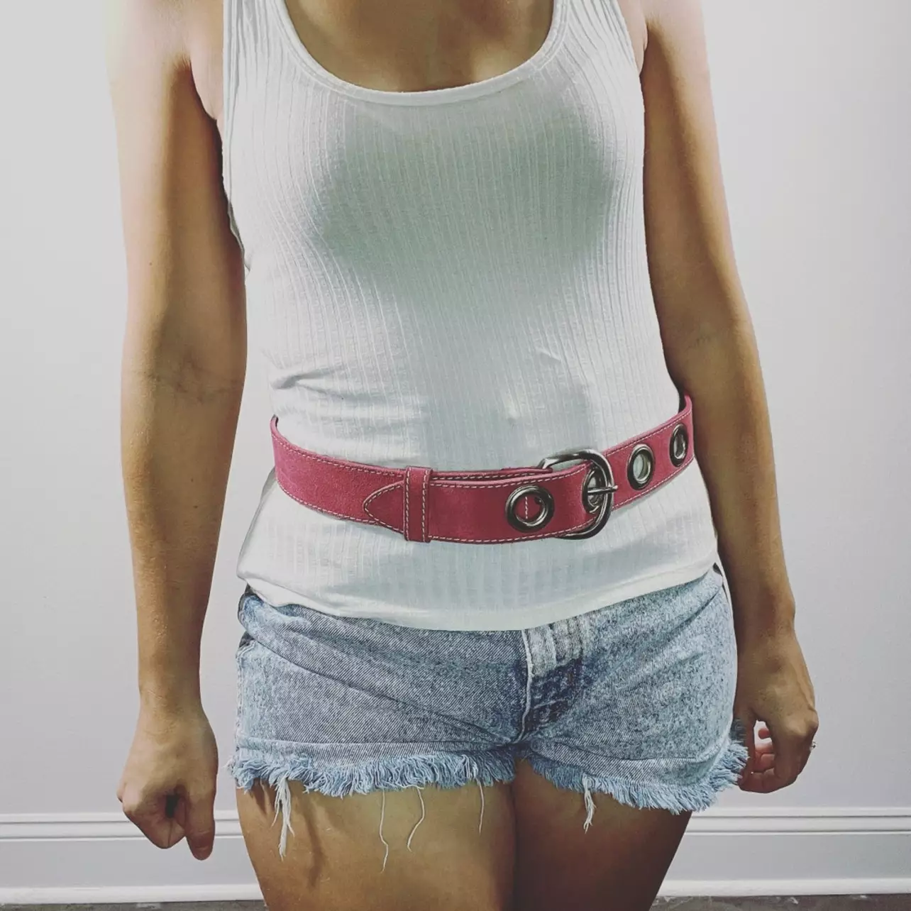 Y2K Vintage Sears Belt Size 30 My New Favorite Vibe Oversized Round Y2K Statement Belt  main image 3