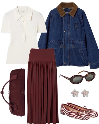 Rodeo  Aje - Belonging Flared Midi Dress