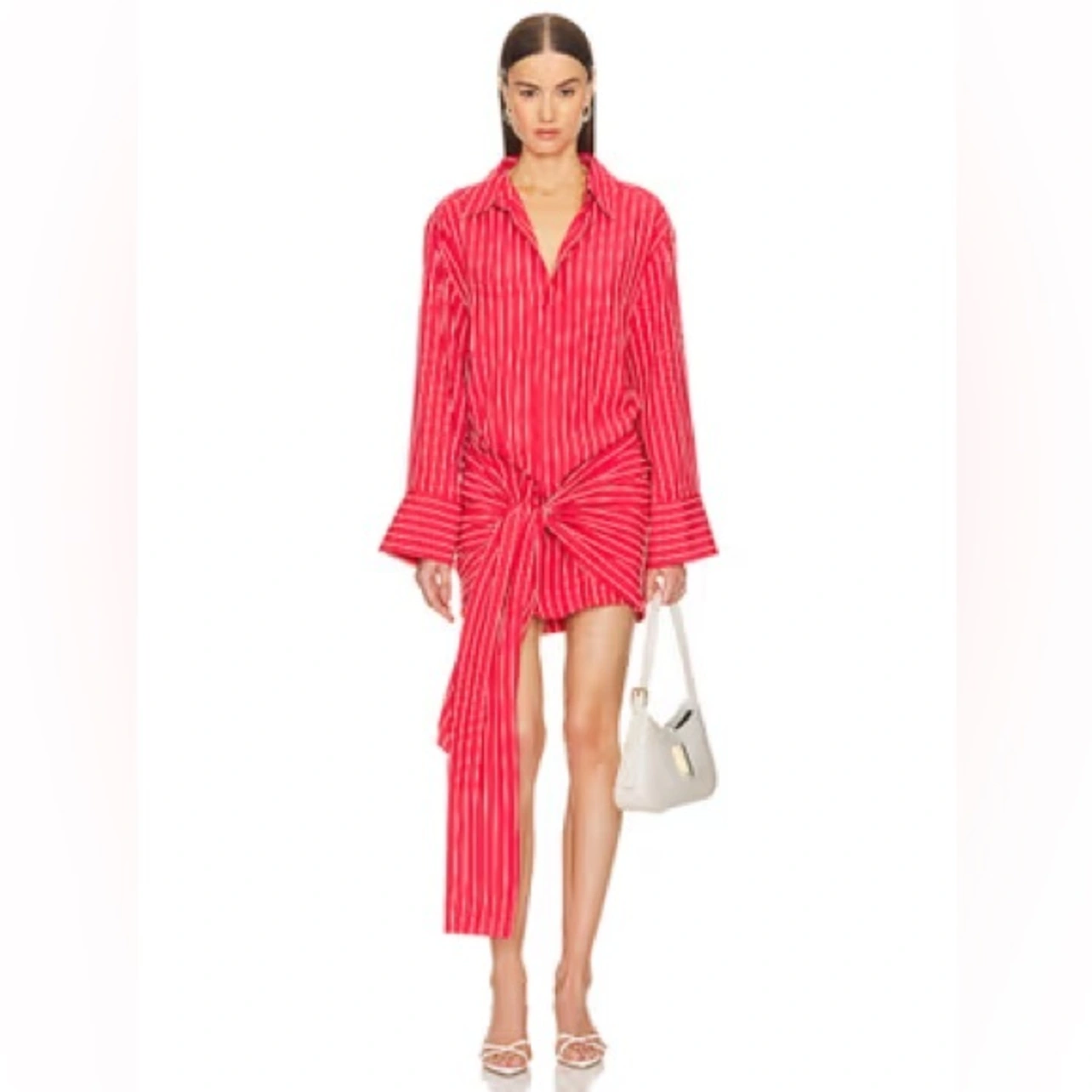 revolve shirt dress styling my shirt dress from @Revolve such a cute elevated piece in my wardrobe #shirtdressstyling#shirtdress#stylingideas#summeroutfits#elevatedbasics#minimalstyle#latinafashioncreator#summerdress