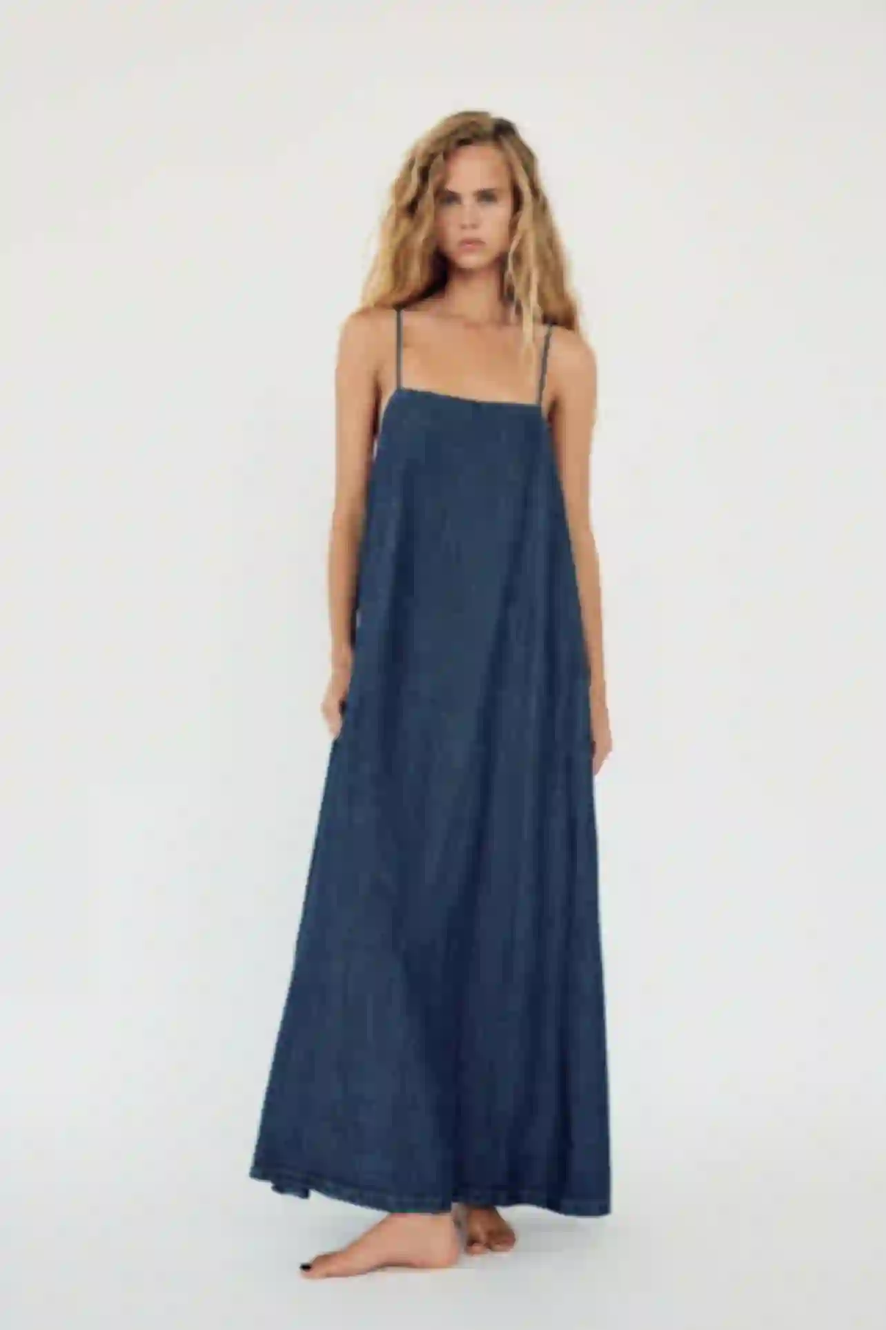 ★riu Rちゃん Tulle docking denim dress ブルー 2025-04-11103632.jpg?v=1747370194