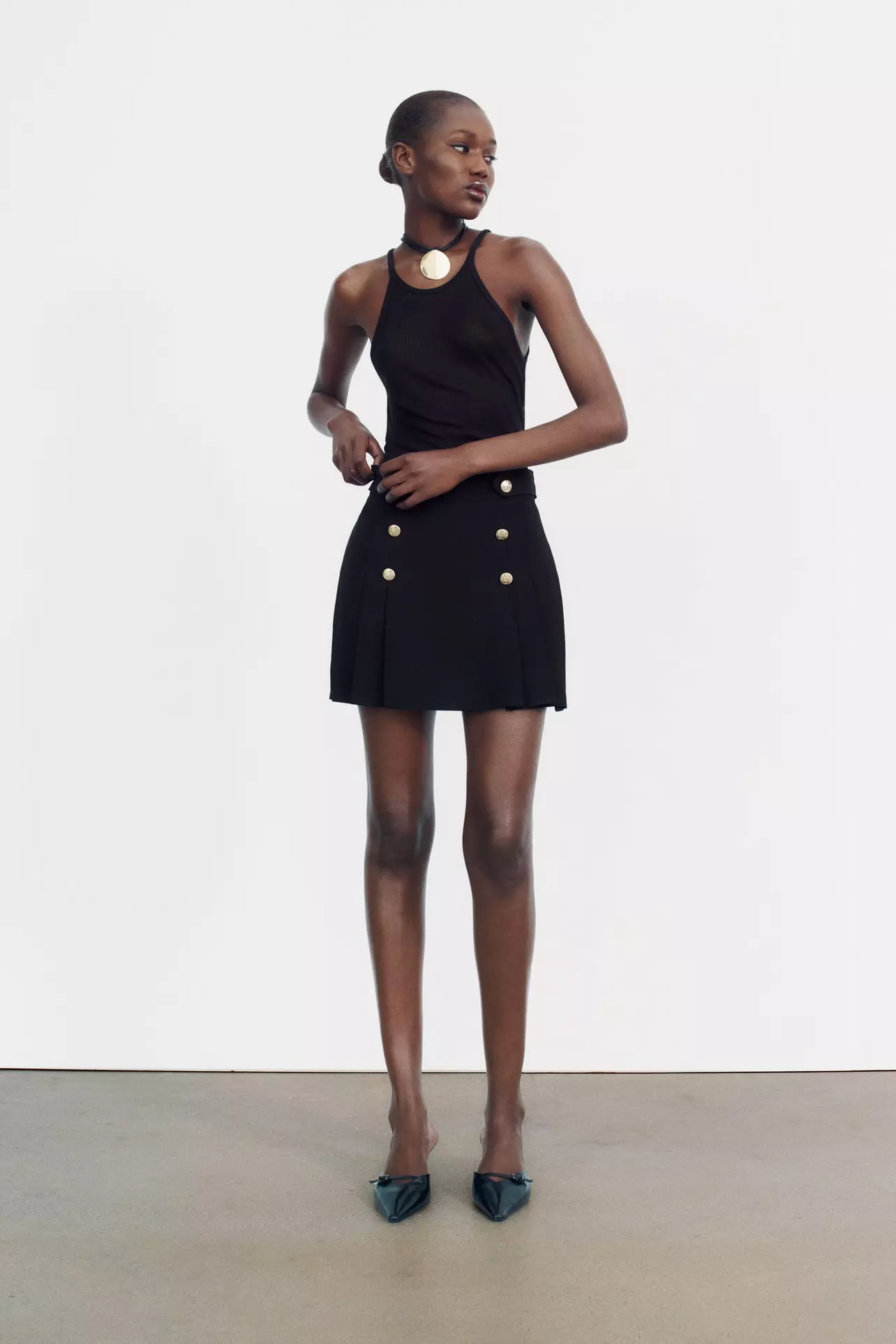 Rodeo ZARA - GOLD BUTTON SKORT Rodeo ZARA - GOLD BUTTON SKORT