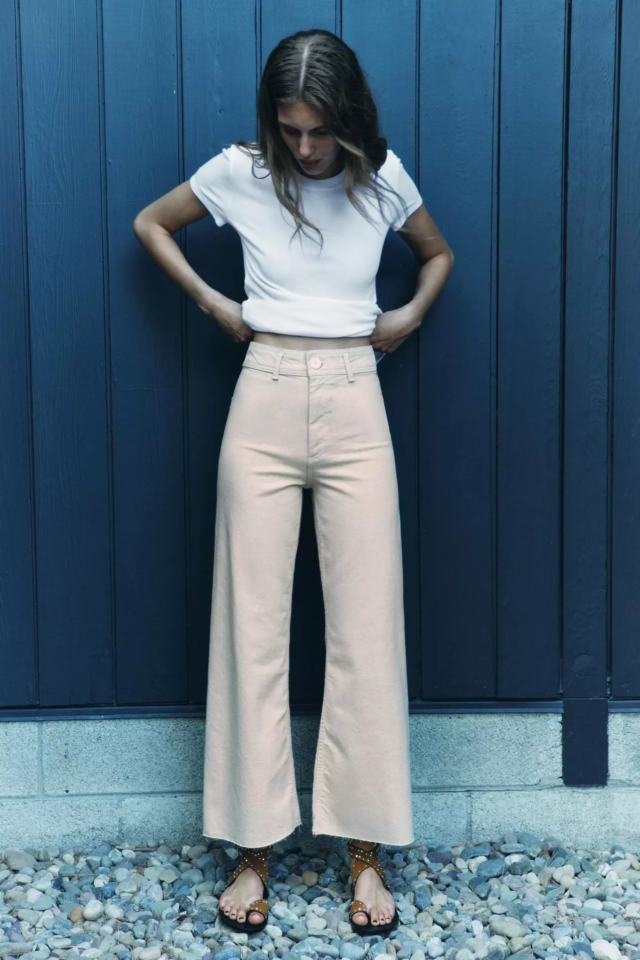 Rodeo – ZARA - ZW COLLECTION HIGH WAIST MARINE STRAIGHT JEANS